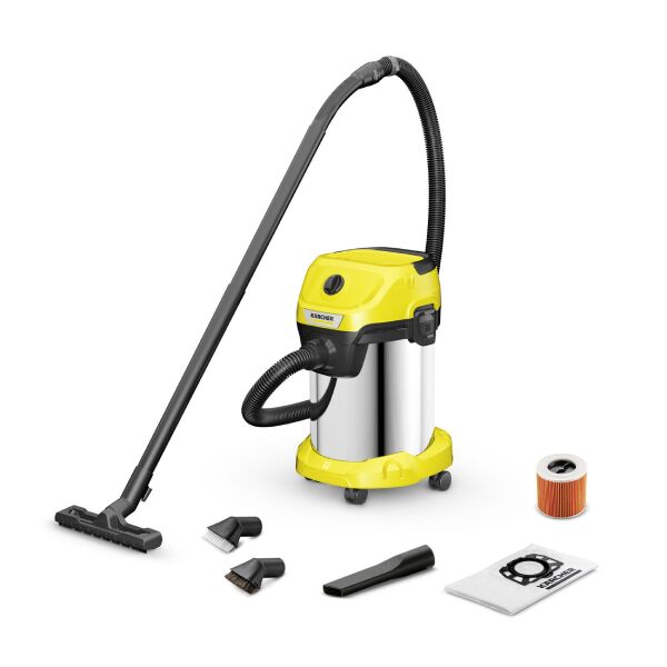 Karcher Wd 3 S V 19/4/20 Kovalı Sıvılar Ve Katılar İçin Vakumlu Süpürge - Kktc Bi Sipariş