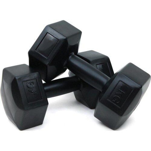 5 Kg Cement Hex Home Dumbell In Black Colour Adet Fiyat